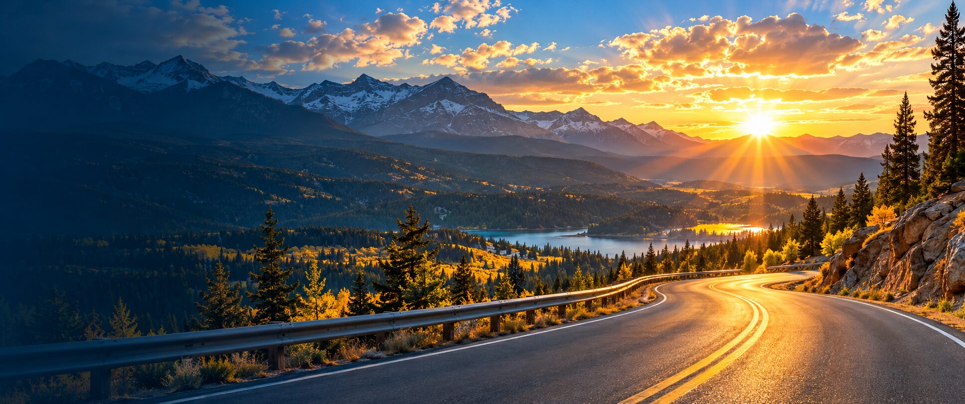 Scenic mountain road